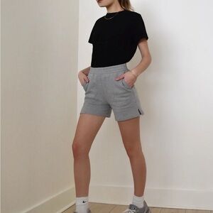 Reformation Gray Knit Athletic Shorts